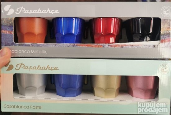 Casablanca Metallic Pastel Soljice za espreso 70 ml 4 u setu - Slika 3
