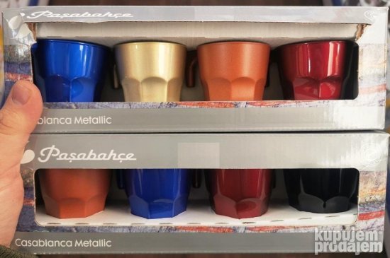 Casablanca Metallic Pastel Soljice za espreso 70 ml 4 u setu - Slika 4