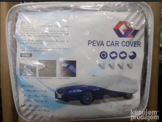 Cerada za auto XXL 560x175x130 cm i torba