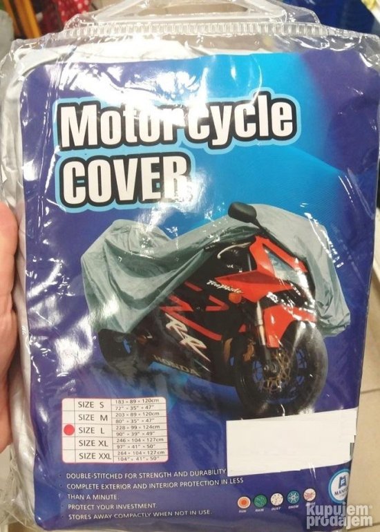 Cerada zastitna za motore L 228x99x124cm