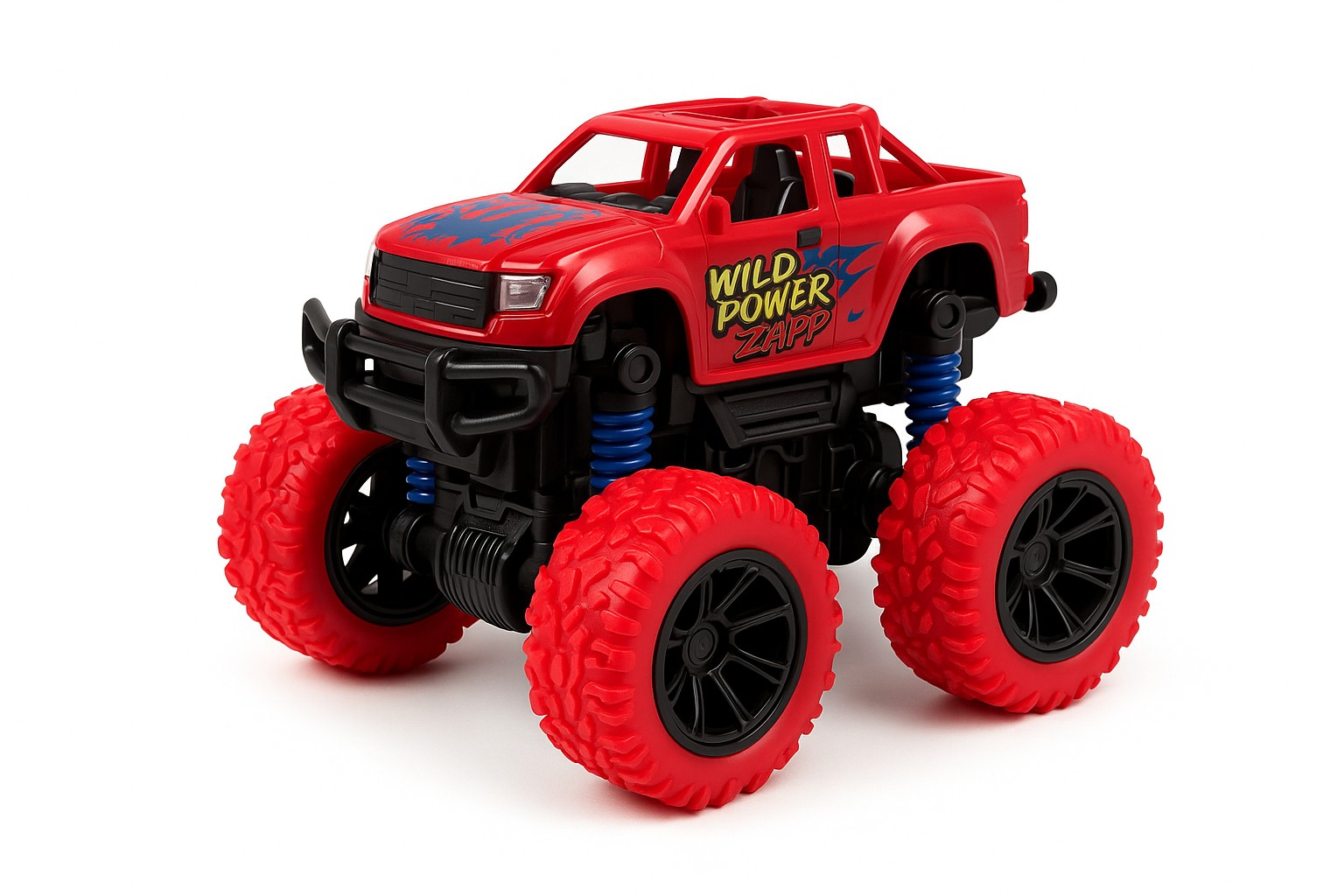 Crveni Monster Truck sa velikim gumama Friction igracka - Slika 3