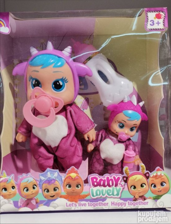 Cry babies multifukcionalna lutka roze