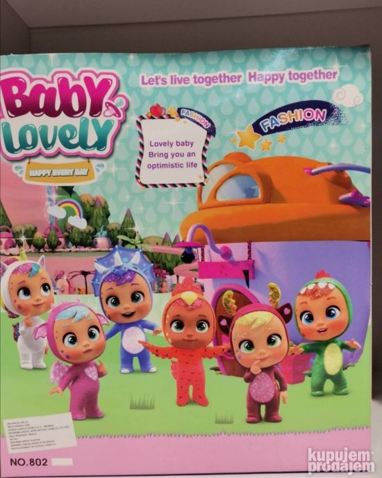 Cry babies multifukcionalna lutka zelena