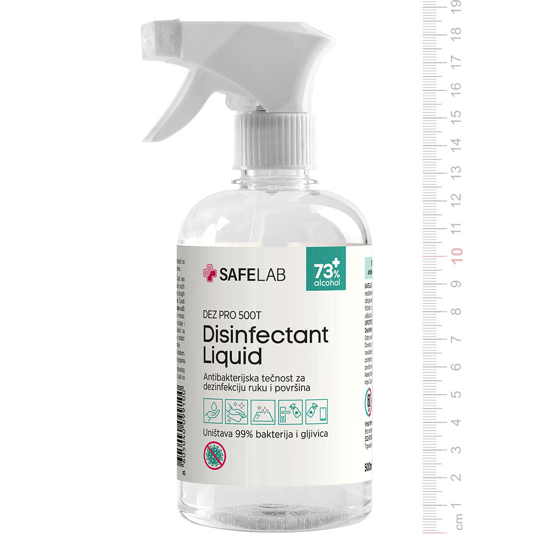 DEZ PRO 500T antibakterijska tecnost za dezinfekciju 500 ml bela