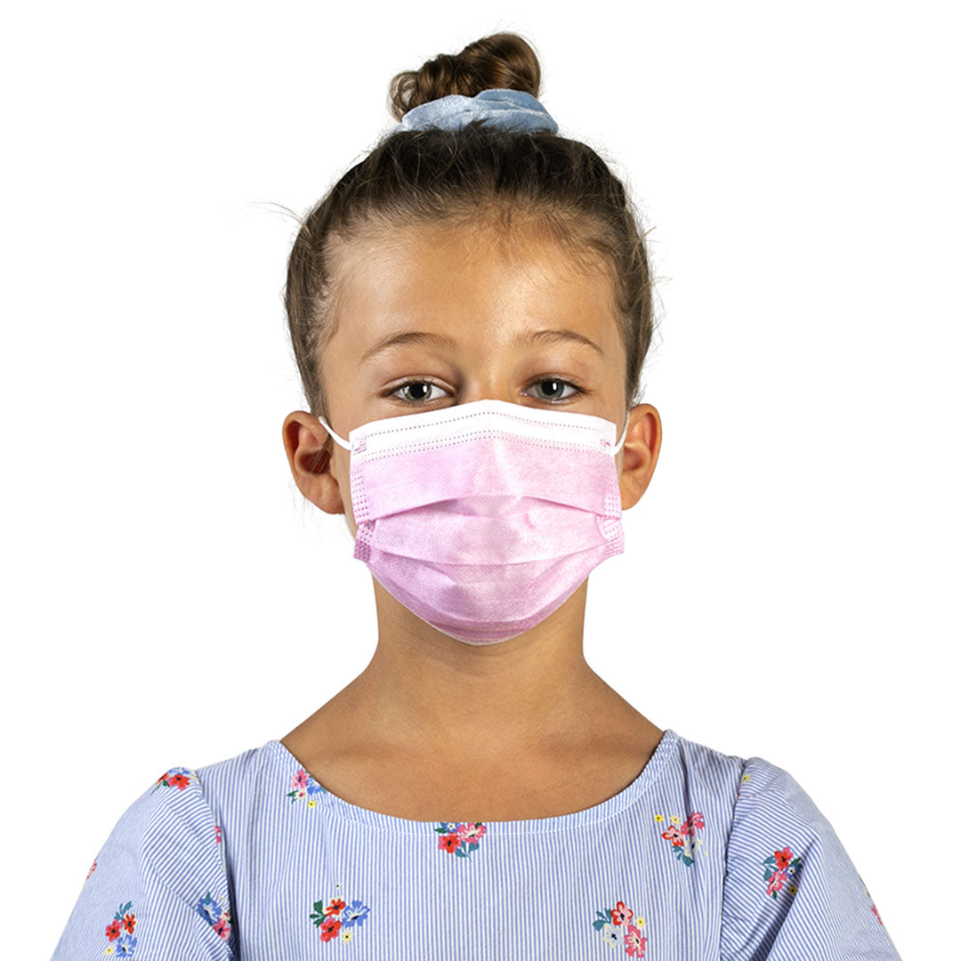 DFM KIDS 50 decja zastitna maska za jednokratnu upotrebu roze