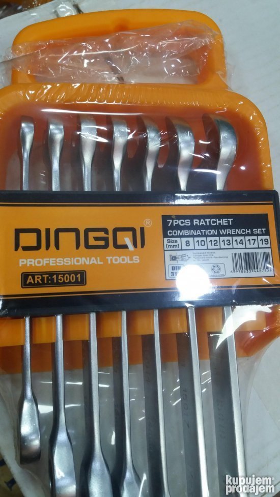 DINGQI Set viljuskasto okastih kljuceva 7 komada