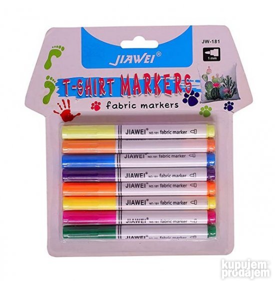 DIY markeri za tkanine i odecu PAKET 8 KOM