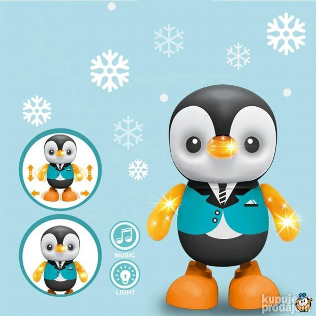 Dancing Penguin Plesajuci pingvin sa svetlosnim efektima