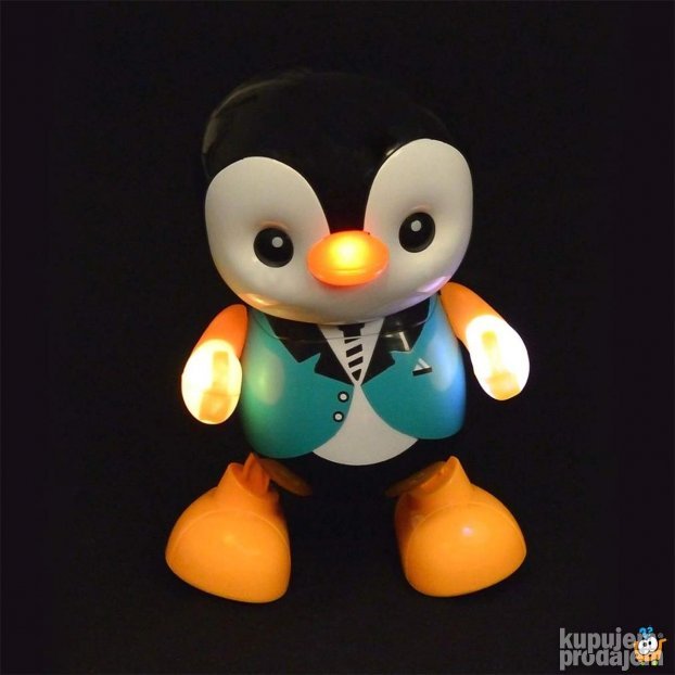 Dancing Penguin Plesajuci pingvin sa svetlosnim efektima - Slika 5