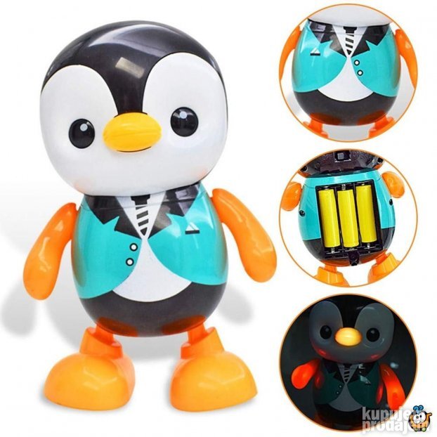 Dancing Penguin Plesajuci pingvin sa svetlosnim efektima - Slika 6