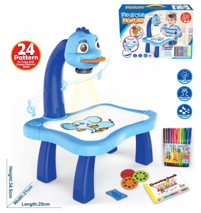 Deciji Projekcioni Sto za Crtanje i Projektor
