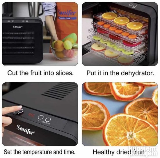 Dehidrator Hrane Digitalni sa 6 nivoa 500W - Slika 3