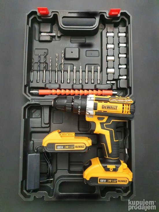 Dewalt aku srafilicabusilicacekic 68vi pribori 2 baterije