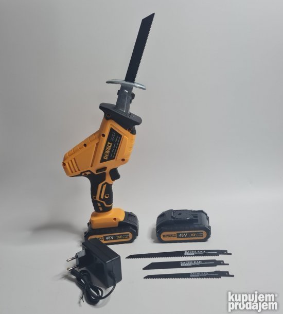 Dewalt aku testera lisicarka 48v dve baterije i 4 testere - Slika 7