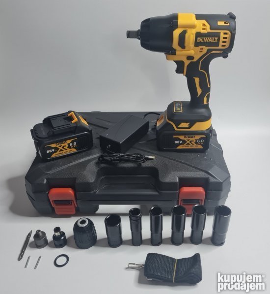 Dewalt aku udarni odvijac busilica srafilica 98Vi 6 gedora - Slika 4