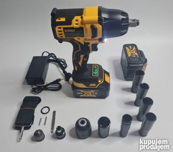 Dewalt aku udarni odvijac busilica srafilica 98Vi 6 gedora - Slika 5