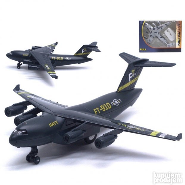 Diecast C17 Transportni avion Obrazovna igracka