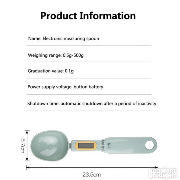 Digital Spoon Scale Vaga Kasika za merenje - Slika 4