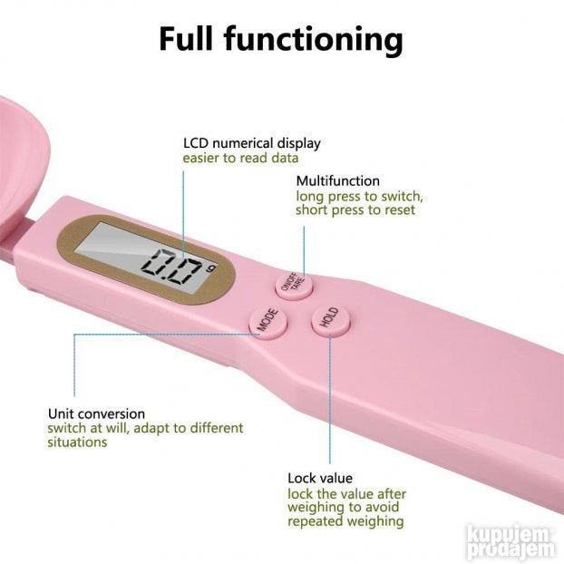 Digital Spoon Scale Vaga Kasika za merenje - Slika 6
