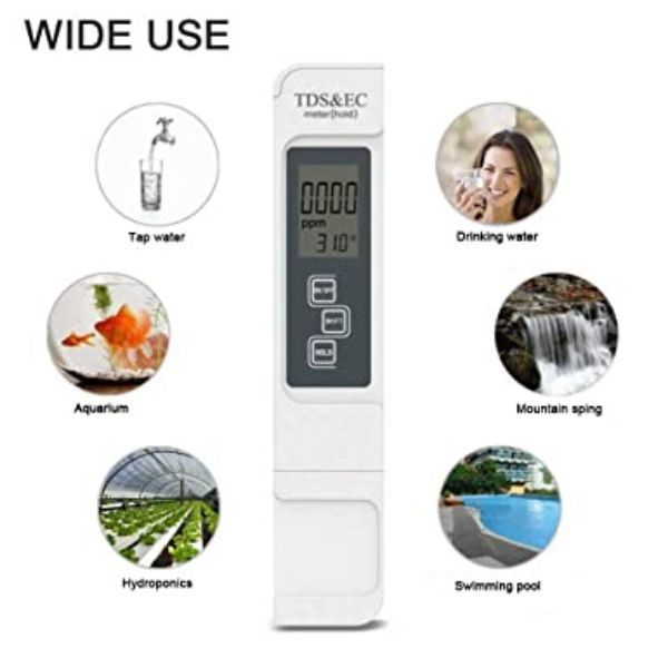 Digitalni TDS 3 u 1 merac temperature kvaliteta vode i EC - Slika 4