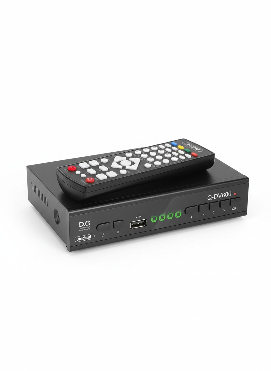 Digitalni TV konverter Q DV800 DVB T3 terestrijalni prijemnik sa daljinskm - Slika 3