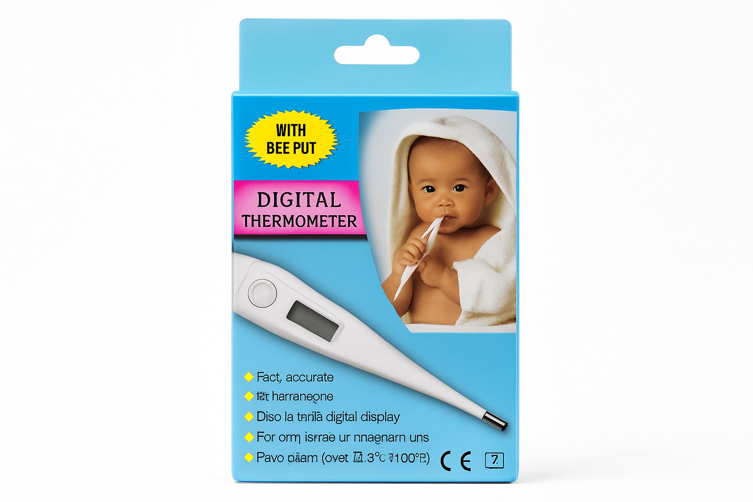 Digitalni Termometar sa Zvucnim Signalom Brzo Merenje Temperature sa Beeper Funkcijom