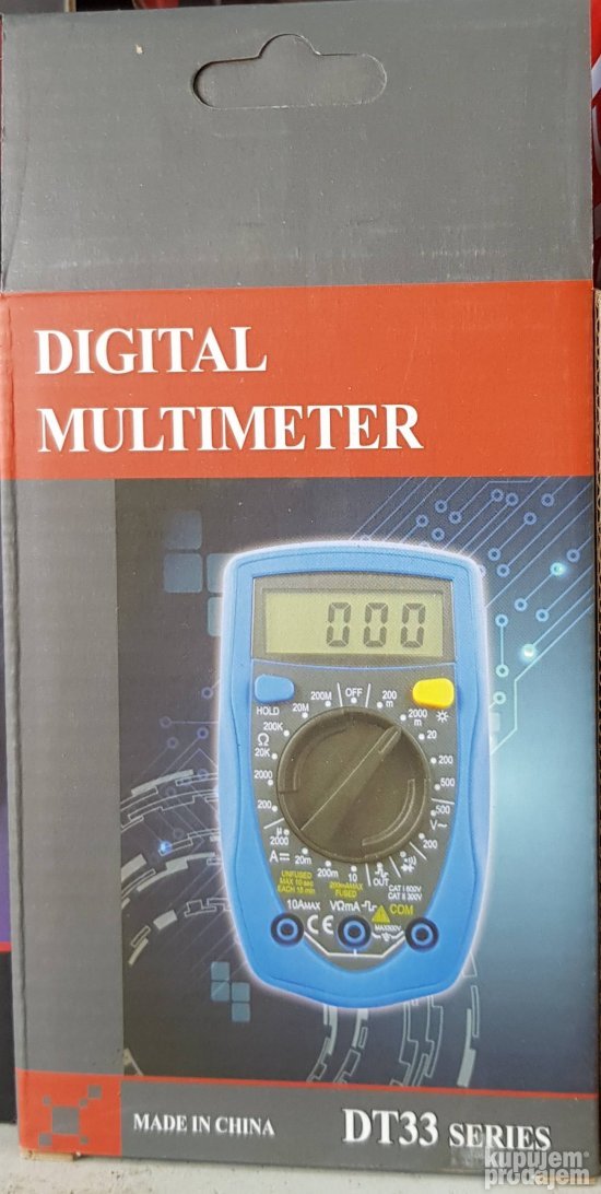 Digitalni multimetar Digitalni unimet DT33