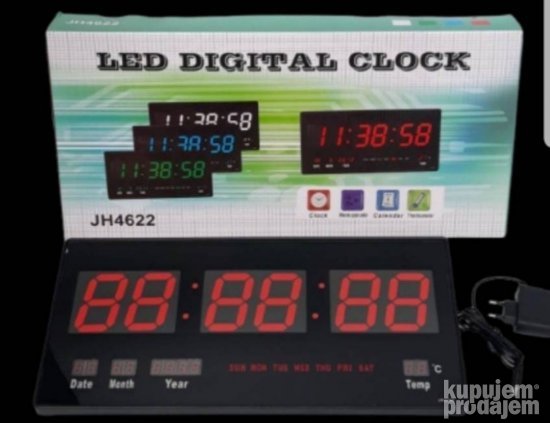 Digitalni zidni sat Zidni sat Led Sat Digitalni