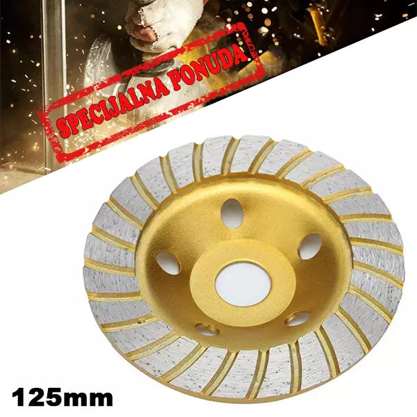 Dijamantska ploca za brusenje 125mm TURBO