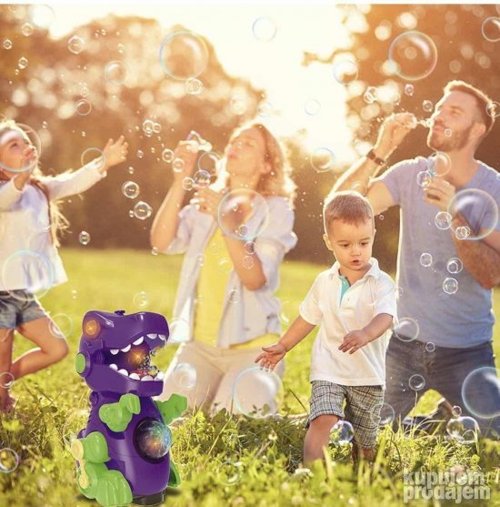 Dinosaurs za pravljenje mehurica sa muzikom i svetlom