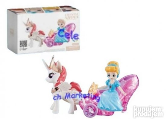 Disney princeza sa kocije i konje muzicka igracka
