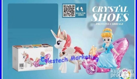Disney princeza sa kocije i konje muzicka igracka