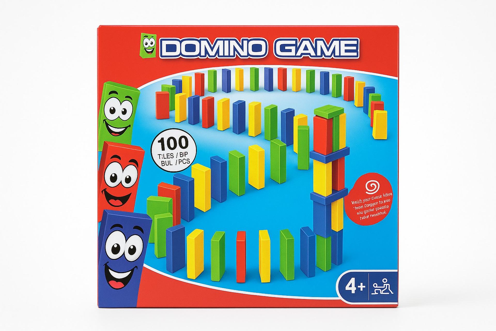 Domino igra sa 100 delova Drvena edukativna igracka