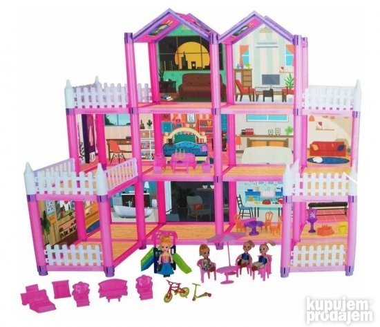 Dream Home Kucica za lutke sa namestajem - Slika 4