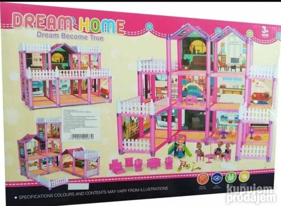 Dream Home Kucica za lutke sa namestajem - Slika 5