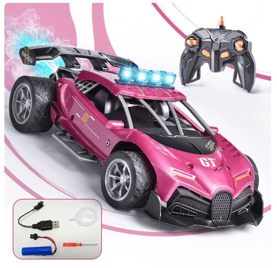 Drift igracka auto na daljinski upravljac sa efektima 2.4G Zeleni - Slika 6