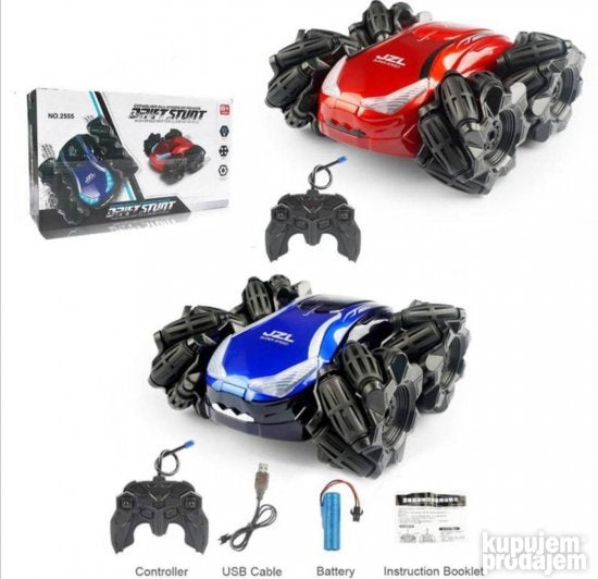 Drift stunt car Rc sa punijivim baterijama - Slika 4