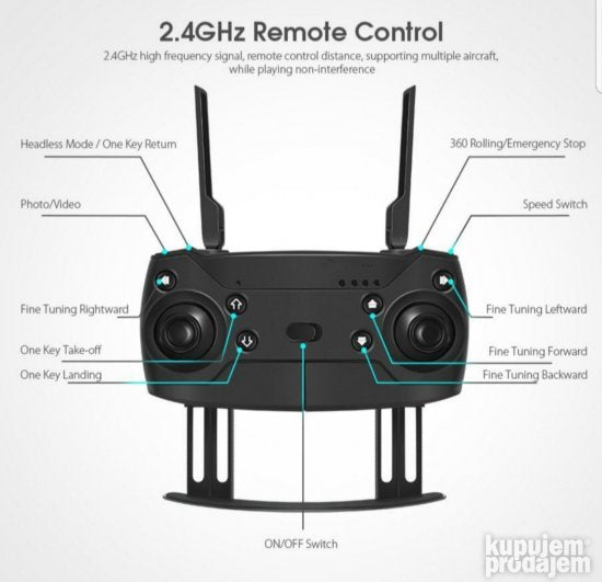 Dron 998 PRO Dron WiFi HD - Slika 8
