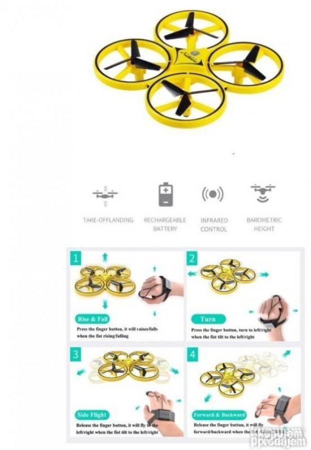 Dron Nova tehnologija upravljanja rukom DRON DRON DRON - Slika 5
