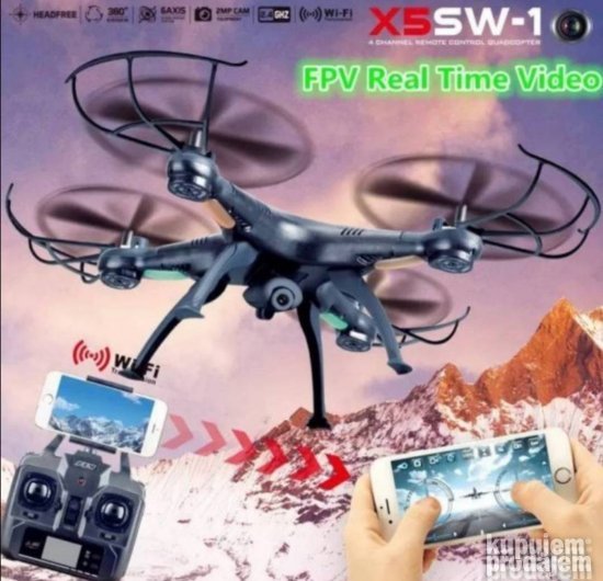 Dron kvadrokopter X5SW 1
