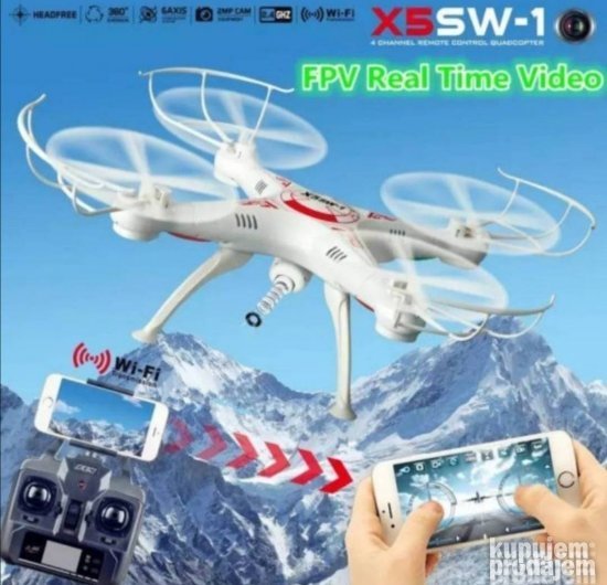 Dron kvadrokopter X5SW 1