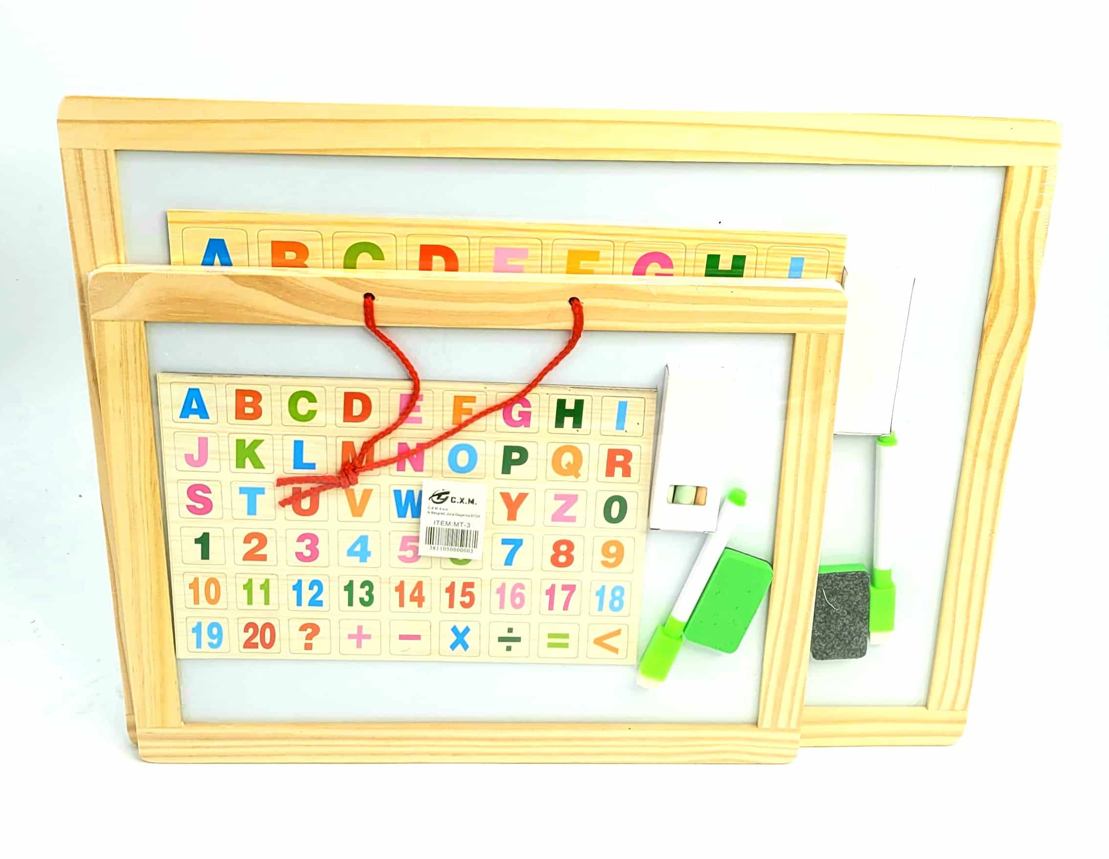 Drvena edukativna tabla manja