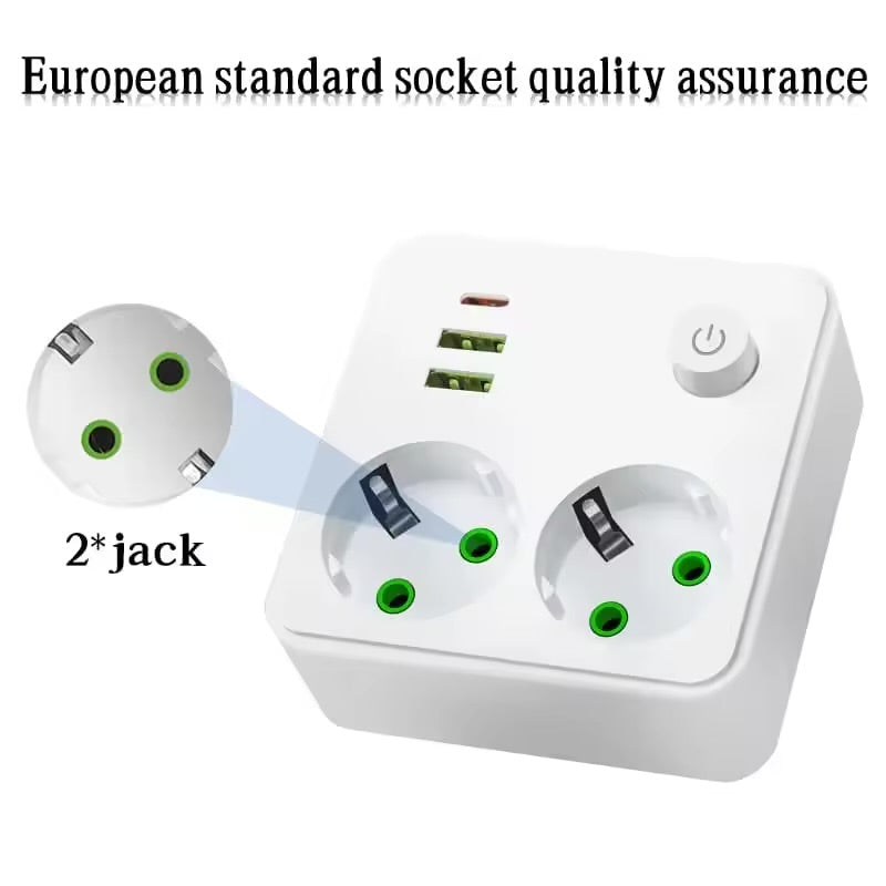 Dupla uticnica sa USB i C ulazom bela - Slika 4