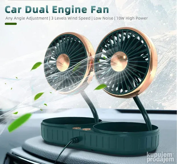 Dupli ventilator za auto F303 - Slika 4