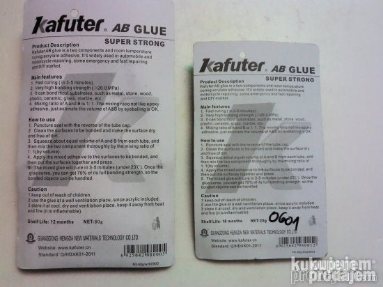 Dvokomponentni lepak AB GLUE 20gr70gr