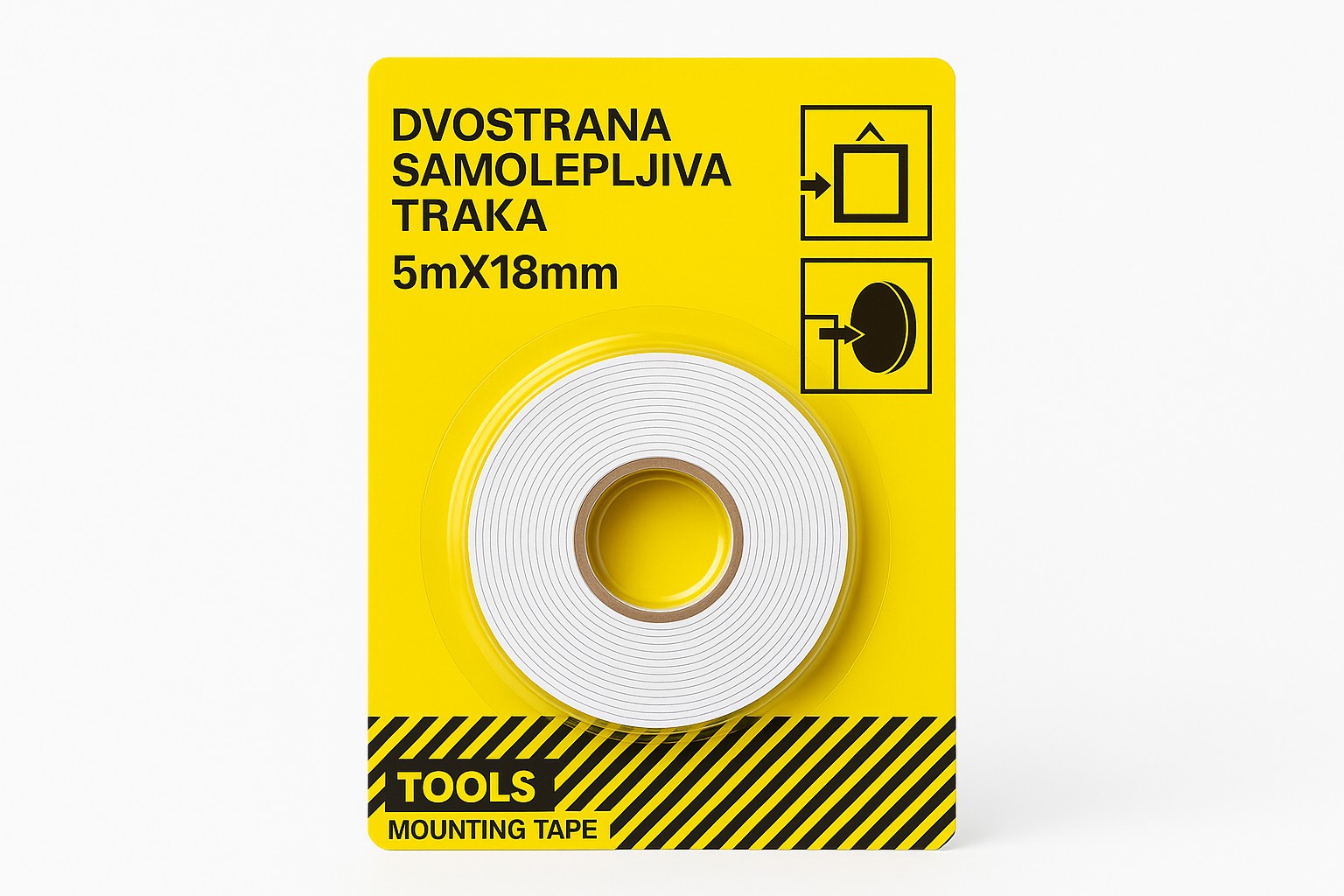 Dvostrana Samolepljiva Traka za Montazu 5mx18mm 1i 1 gratis