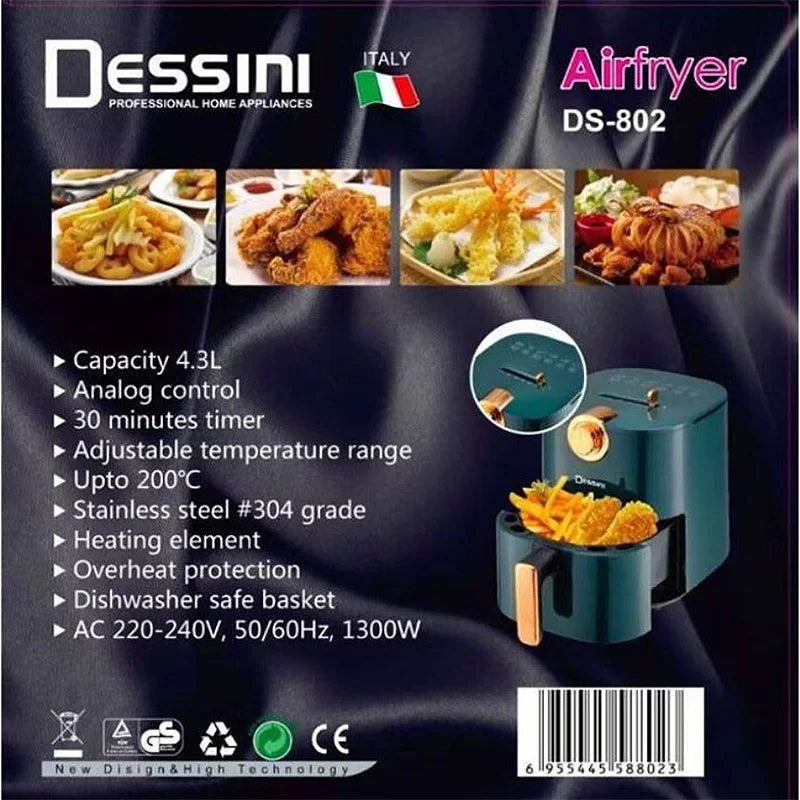 Elektricna friteza air fryer friteza Dessini DS 802 - Slika 3