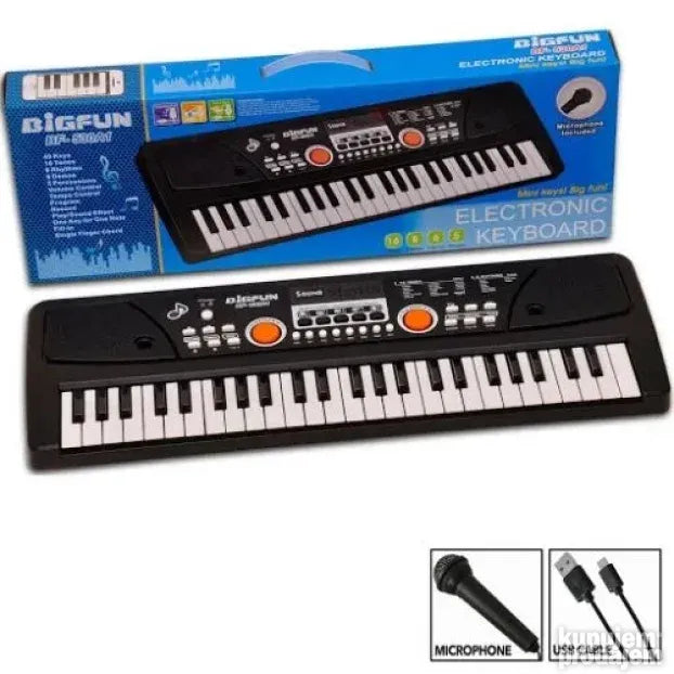 Elektronska tastatura za decu i mikrofon