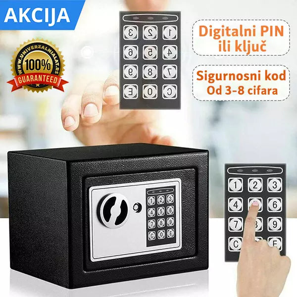 Elektronski digitalni sef sa dva kljuca