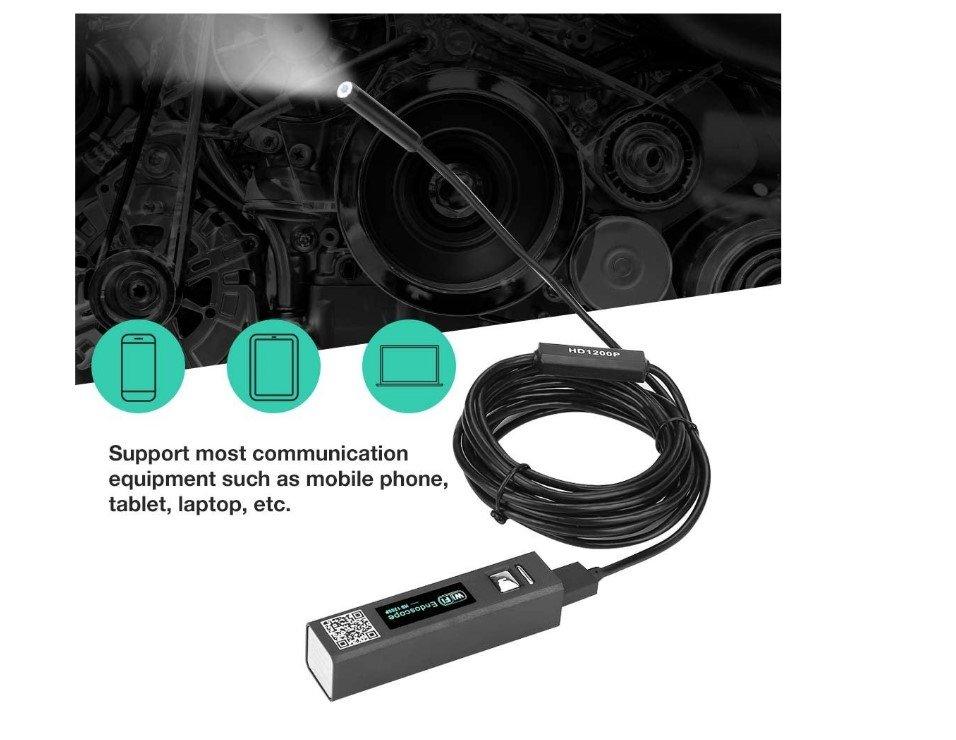 Endoskopska Kamera WiFi HD 10m sajla i LED za snimanje cevi Endoskopska Kamera WiFi HD 10m sajla i LED za snimanje cevi